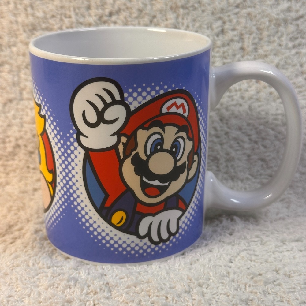 2021 Nintendo Super Mario Bros Coffee‎ Mug Mario, Luigi & Peach